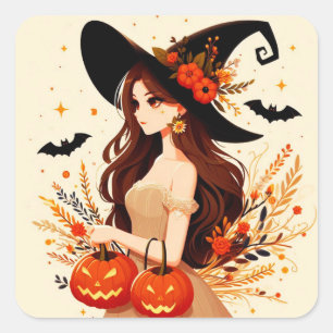 Adesivo Quadrado Stickers Halloween