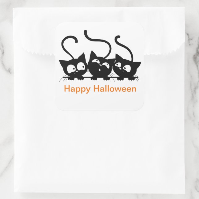 Adesivo Quadrado Stickers Halloween (Bolsa)