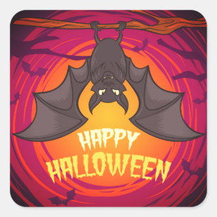 Adesivo Quadrado Stickers Halloween