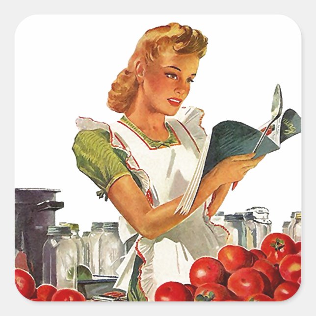 Adesivo Quadrado Stickers Notes Canning Jar Square Gifchen (Frente)