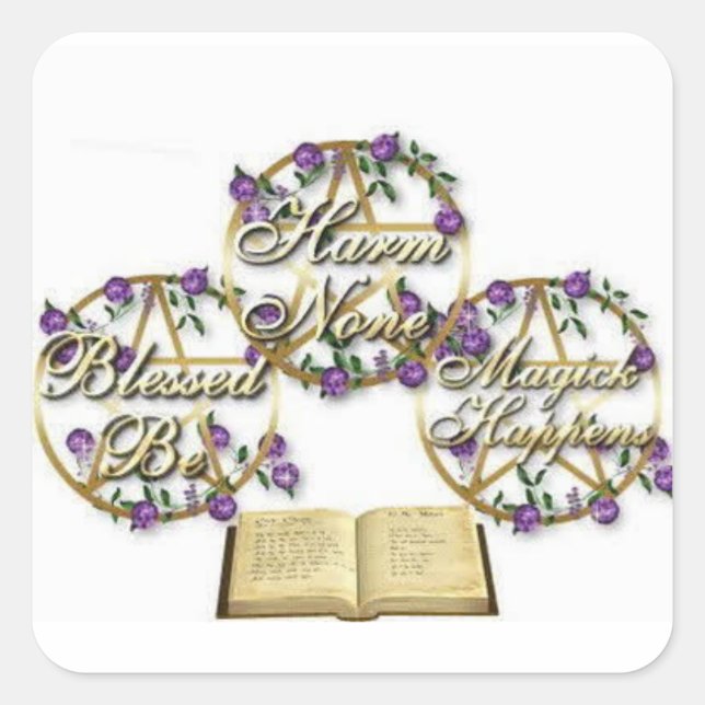 Adesivo Quadrado Stickers: Prejudica o Nenhum (Frente)