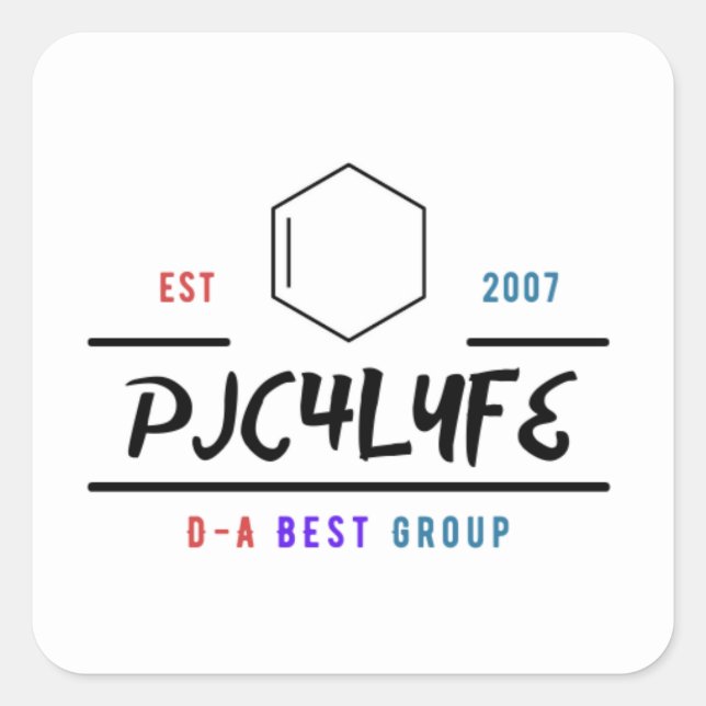 Adesivo Quadrado Stickers Quadrados (Frente)