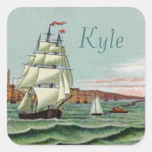 Adesivo Quadrado Stickers Quadrados da Ilha de Bloco