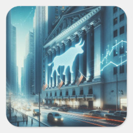 Adesivo Quadrado Stock Trading Sticker