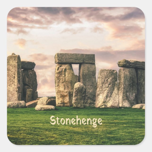 Adesivo Quadrado Stonehenge England UK (Frente)