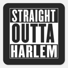 Adesivo Quadrado Straight Outta Harlem