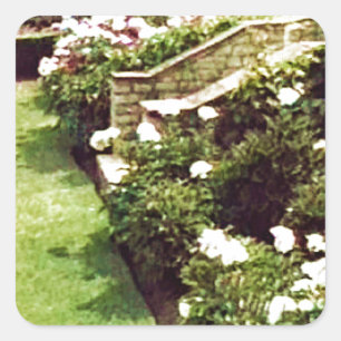 Adesivo Quadrado Stratford-on-Avon England Garden snap-29087 jGib