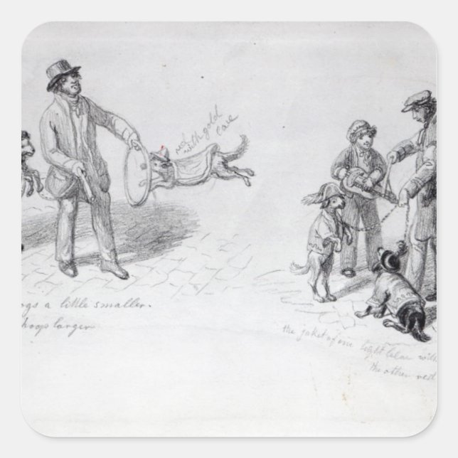 Adesivo Quadrado Street Artiers, c.1839-43 (Frente)