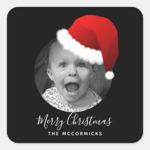 Adesivo Quadrado Sua Foto É Engraçada, Papai Noel