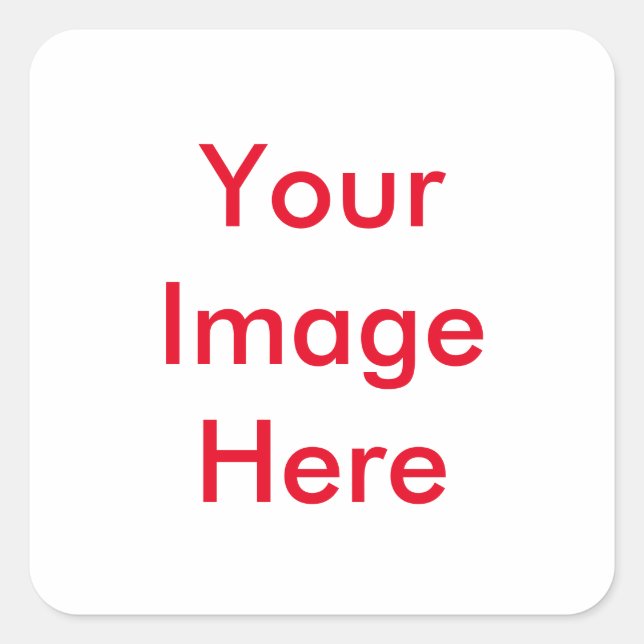 Adesivo Quadrado Sua imagem personalizada (Frente)