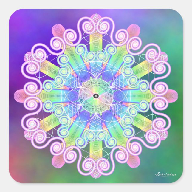 Adesivo Quadrado Suavemente (Frente)