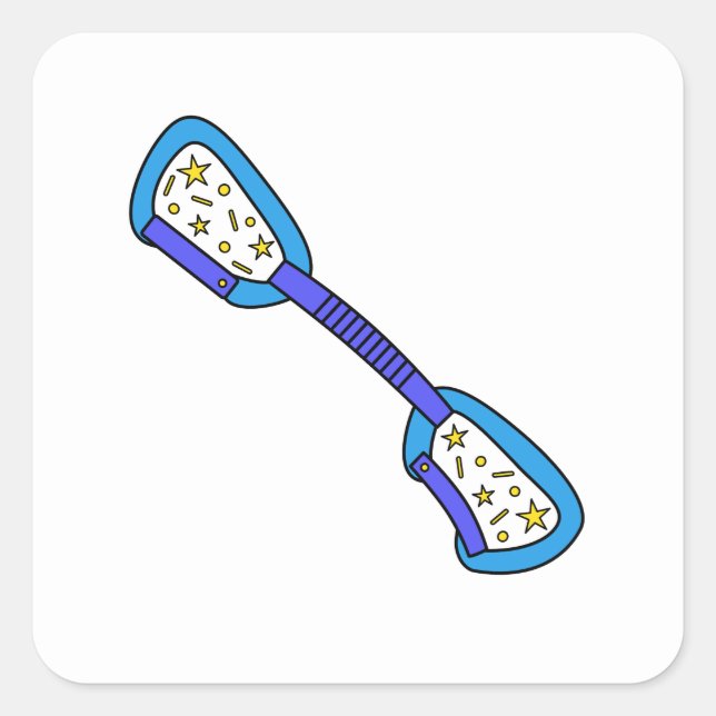 Adesivo Quadrado Subida em estrela rápida (Frente)