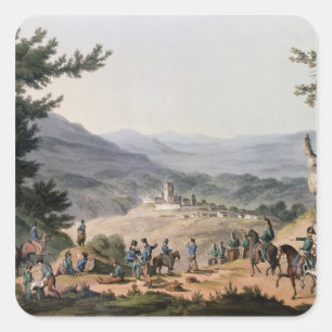 Adesivo Quadrado Subugal no Coa do rio, gravado por C. Turner