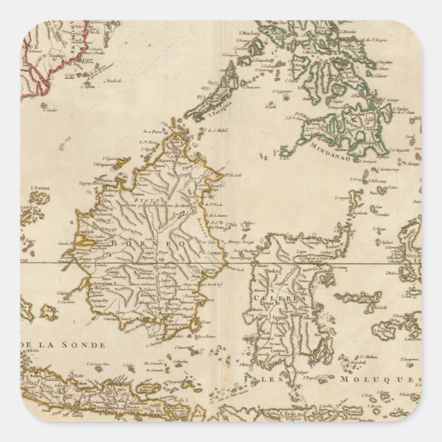 Adesivo Quadrado Sudeste Asiático 3 (Frente)