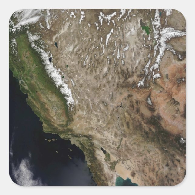 Adesivo Quadrado Sudoeste dos Estados Unidos (Frente)