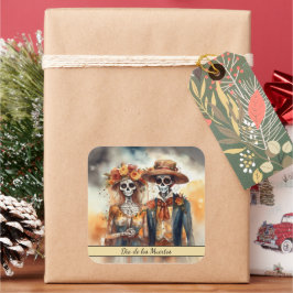 Adesivo Quadrado Sugar Skull Swetheart, personalizado