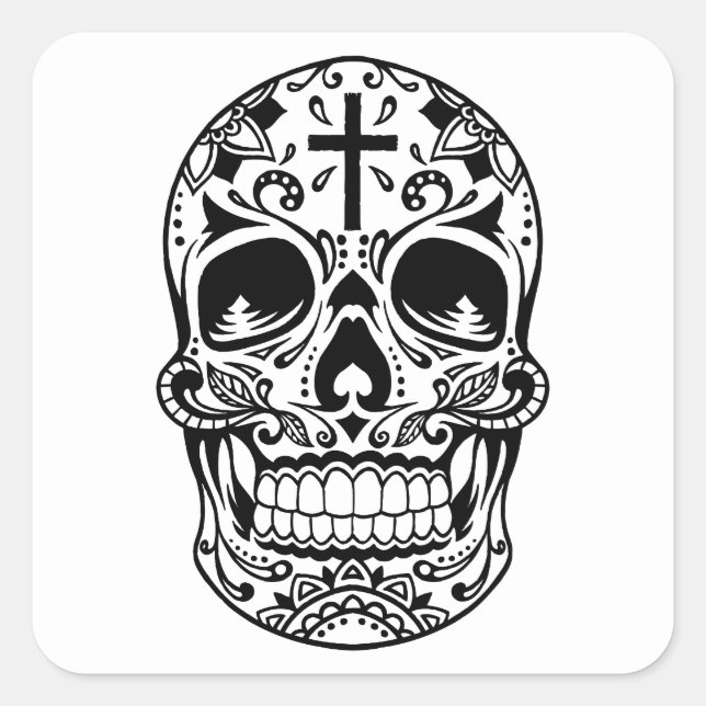 Adesivo Quadrado SugarSkull Black-01.png (Frente)