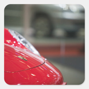 Adesivo Quadrado SUIÇA, GENEBRA: 75.º Ano de Genebra Auto 2