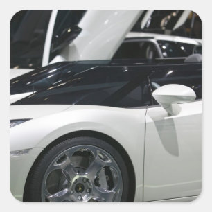 Adesivo Quadrado SUIÇA, GENEBRA: 75. º Ano de Genebra Auto 9