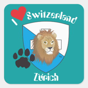 Adesivo Quadrado Suíça Suisse Svizzera Svizra Switzerland Kleber