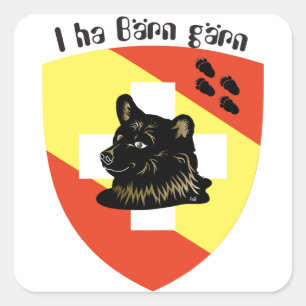 Adesivo Quadrado Suíça Suisse Svizzera Svizra Switzerland Kleber