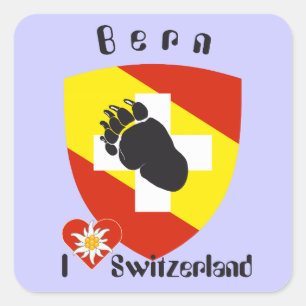 Adesivo Quadrado Suíça Suisse Svizzera Svizra Switzerland Kleber