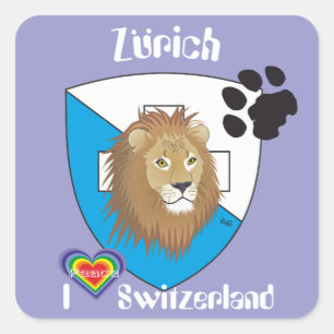 Adesivo Quadrado Suíça Suisse Svizzera Svizra Switzerland Kleber