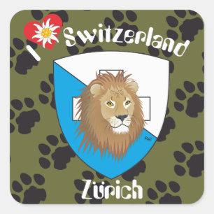 Adesivo Quadrado Suíça Suisse Svizzera Svizra Switzerland Kleber