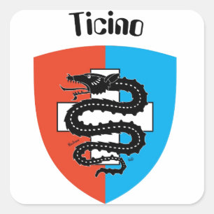 Adesivo Quadrado Suíça Suisse Svizzera Svizra Switzerland Kleber