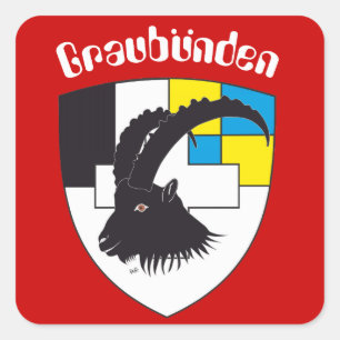 Adesivo Quadrado Suíça Suisse Svizzera Svizra Switzerland Kleber