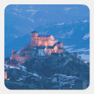 Adesivo Quadrado SUÍÇA, Valais, SION: Basílica de