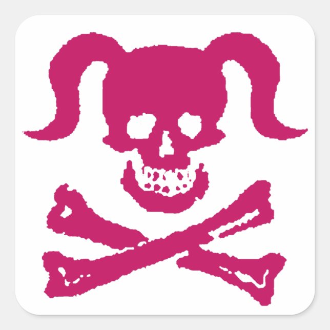 Adesivo Quadrado Suja Girly (Frente)