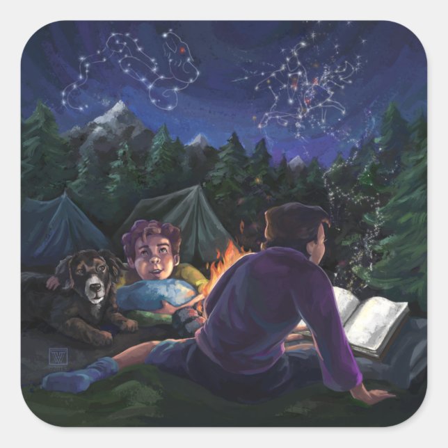 Adesivo Quadrado Summer Knights (Frente)