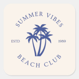 Adesivo Quadrado Summer Vibes