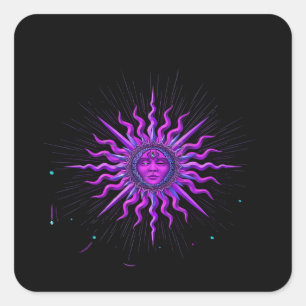 Adesivo Quadrado Sun - Whimsigoth Graphic