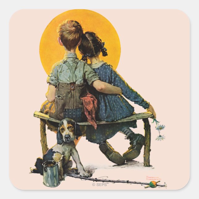 Adesivo Quadrado Sunset (Frente)