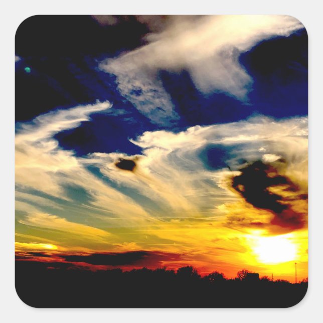 Adesivo Quadrado Sunset (Frente)