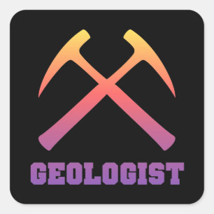 Adesivo Quadrado Sunset Geologista Sticker