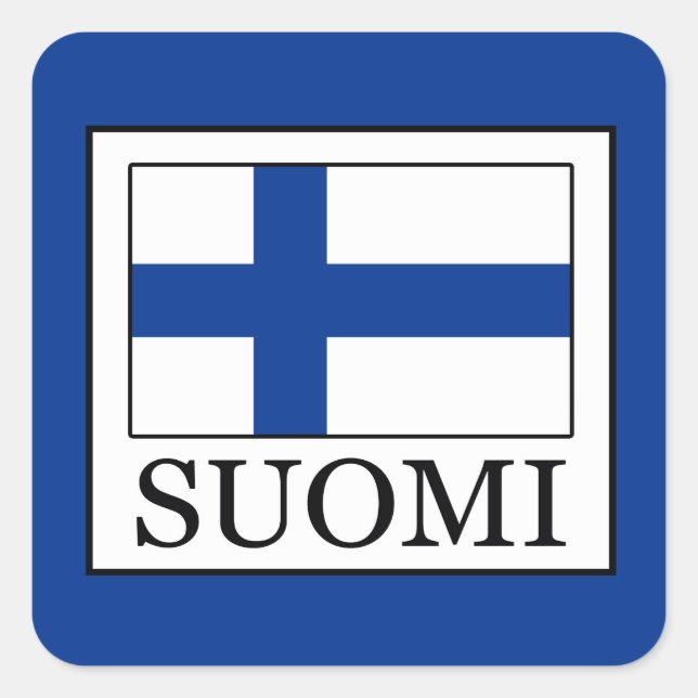 Adesivo Quadrado Suomi (Frente)