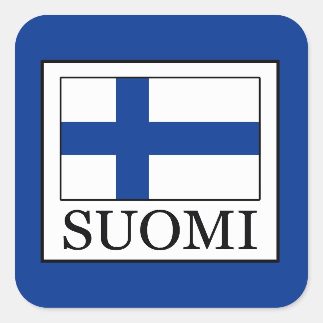 Adesivo Quadrado Suomi (Frente)