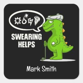 Adesivo Quadrado Suor de golfe ajuda a diversão