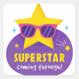 Adesivo Quadrado Superszar chegando