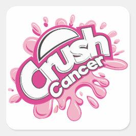 Adesivo Quadrado Suporte para Cancer de Esmagamento