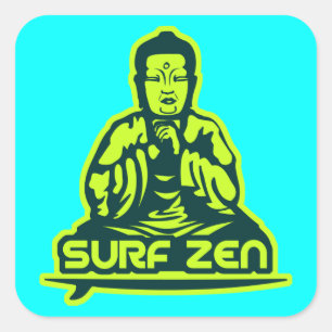 Adesivo Quadrado Surf Zen