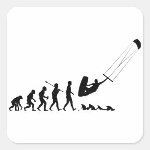 Adesivo Quadrado Surfar do papagaio