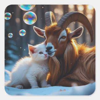 Adesivo Quadrado Sussurros e Hooves