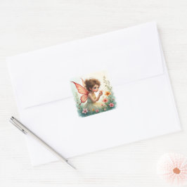 Adesivo Quadrado Sweet Garden Fairy Sticker