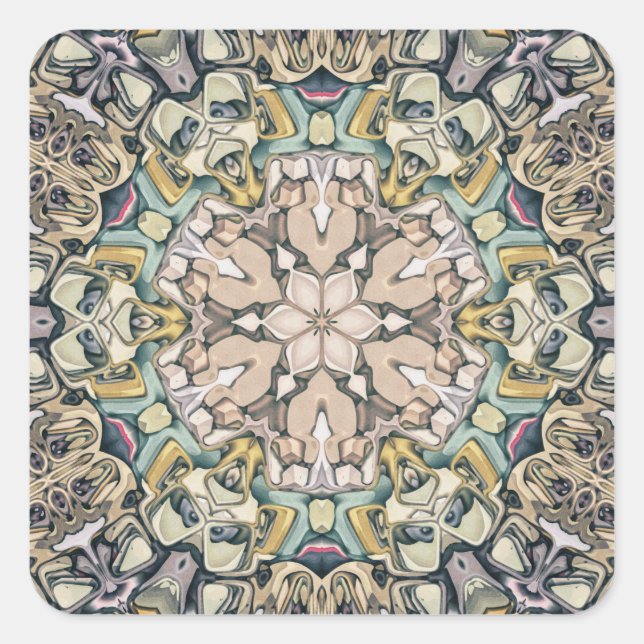 Adesivo Quadrado Symmetry of Shapes (Frente)