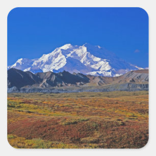 Adesivo Quadrado t. Parque Nacional McKinley Denali, Alasca.