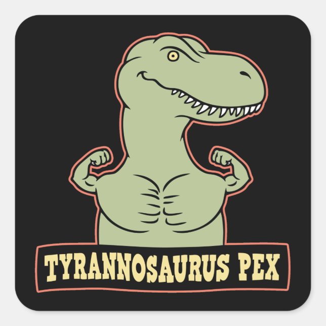 Adesivo Quadrado T-Pex (Frente)